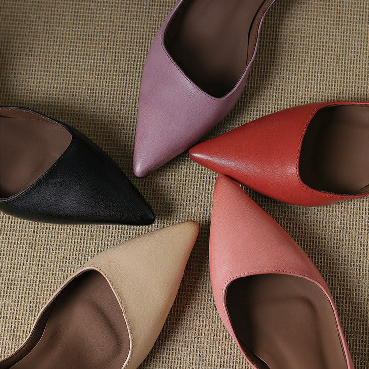 Orlisse | Zapatos de tacón bajo de cuero