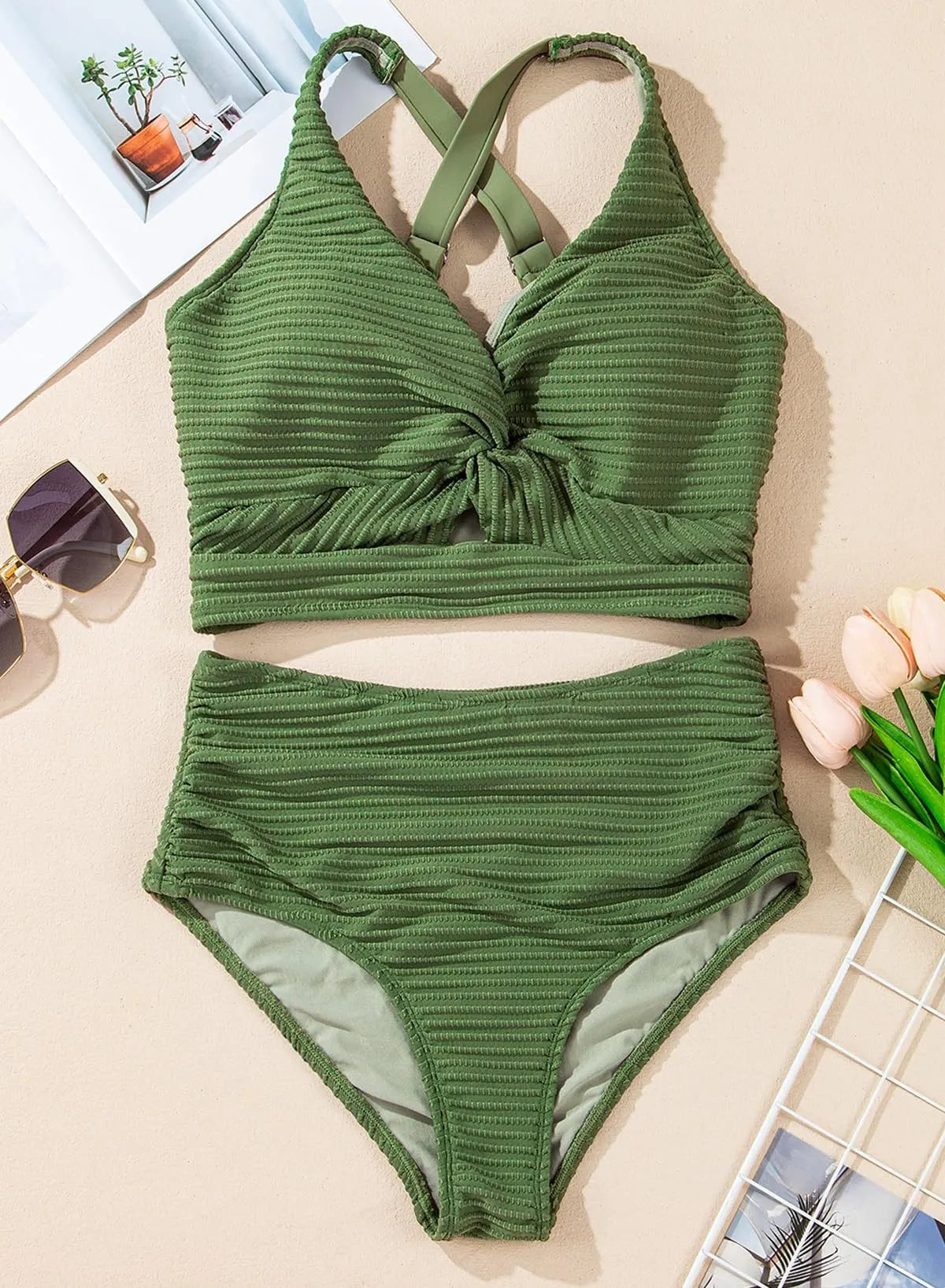 Bikini con diseño ondulado