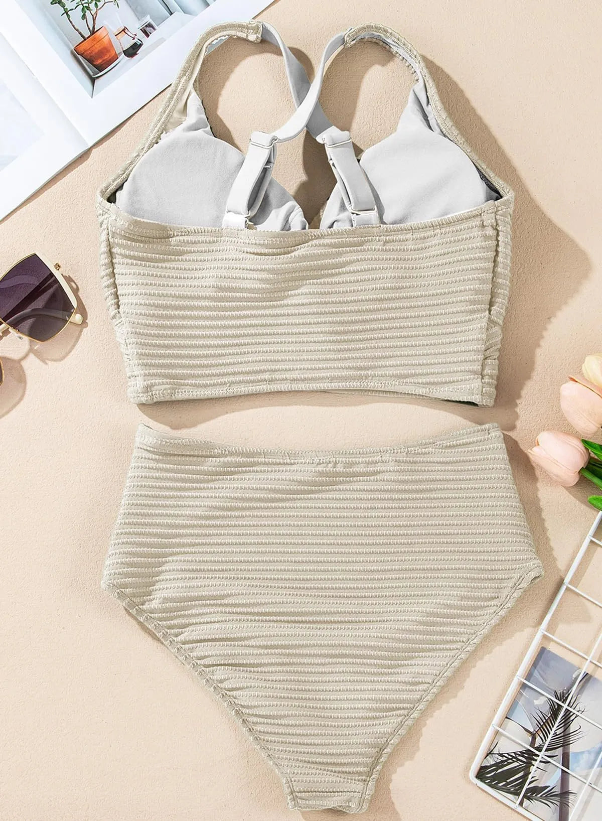 Bikini con diseño ondulado