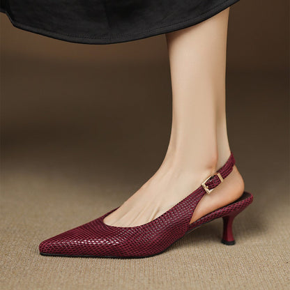 Céliane | Zapatos de salón con talón abierto y punta afilada