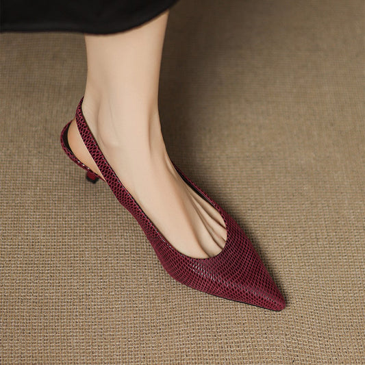 Céliane | Zapatos de salón con talón abierto y punta afilada