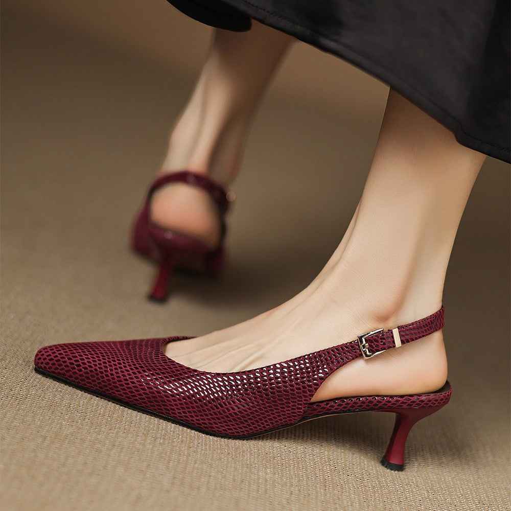 Céliane | Zapatos de salón con talón abierto y punta afilada
