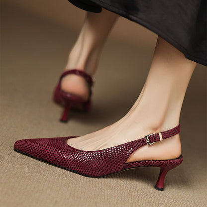 Céliane | Zapatos de salón con talón abierto y punta afilada