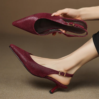Céliane | Zapatos de salón con talón abierto y punta afilada