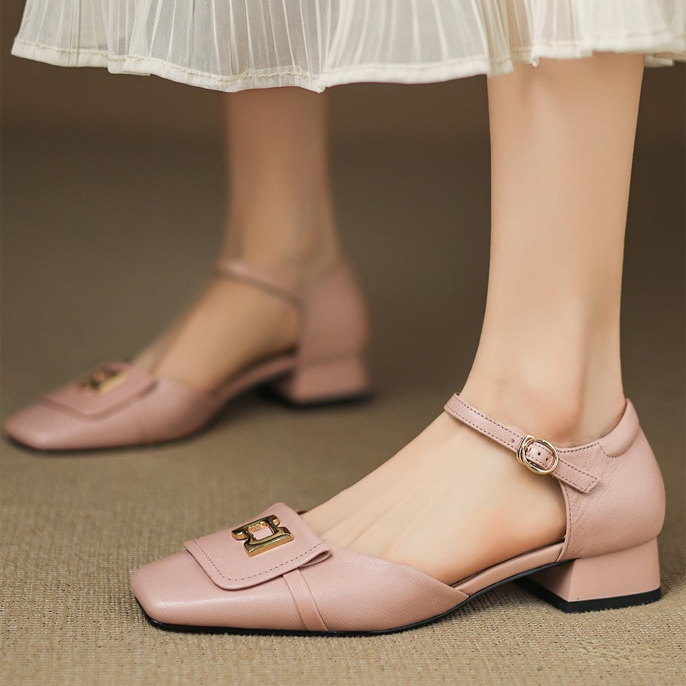 Elvane | Zapatos de cuero con hebilla