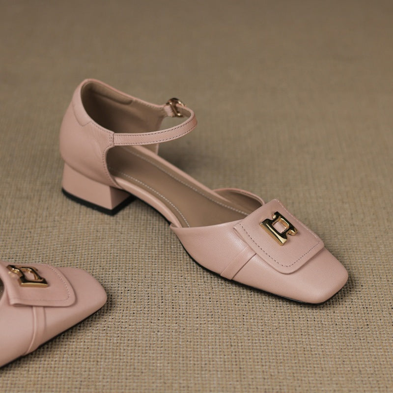 Elvane | Zapatos de cuero con hebilla
