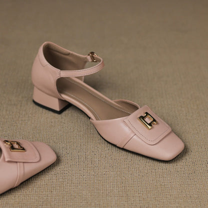 Elvane | Zapatos de cuero con hebilla