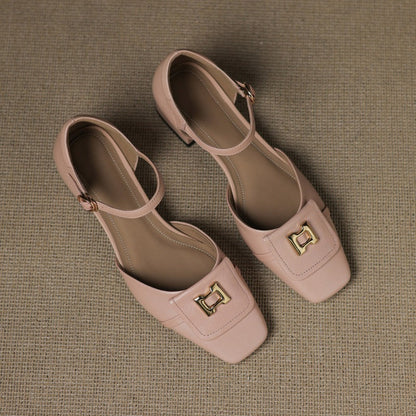 Elvane | Zapatos de cuero con hebilla