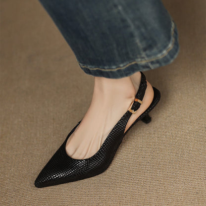 Céliane | Zapatos de salón con talón abierto y punta afilada