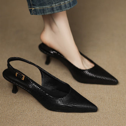 Céliane | Zapatos de salón con talón abierto y punta afilada