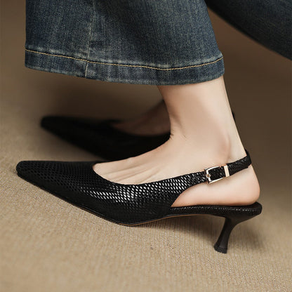 Céliane | Zapatos de salón con talón abierto y punta afilada