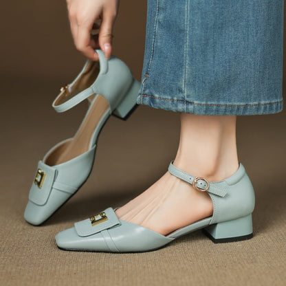 Elvane | Zapatos de cuero con hebilla