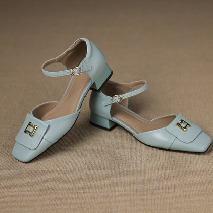 Elvane | Zapatos de cuero con hebilla