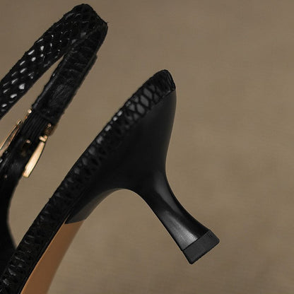Céliane | Zapatos de salón con talón abierto y punta afilada