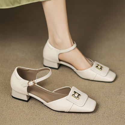 Elvane | Zapatos de cuero con hebilla