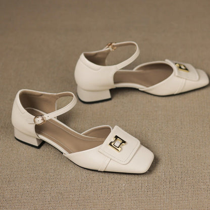 Elvane | Zapatos de cuero con hebilla