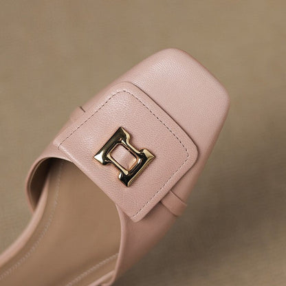 Elvane | Zapatos de cuero con hebilla