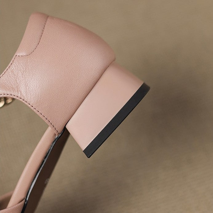 Elvane | Zapatos de cuero con hebilla