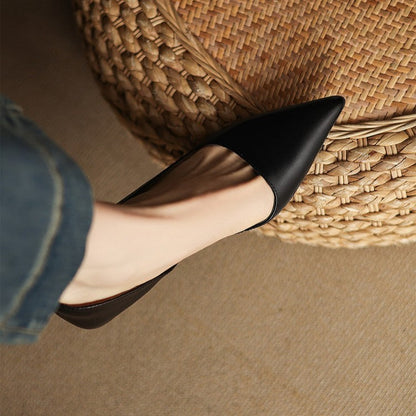 Orlisse | Zapatos de tacón bajo de cuero