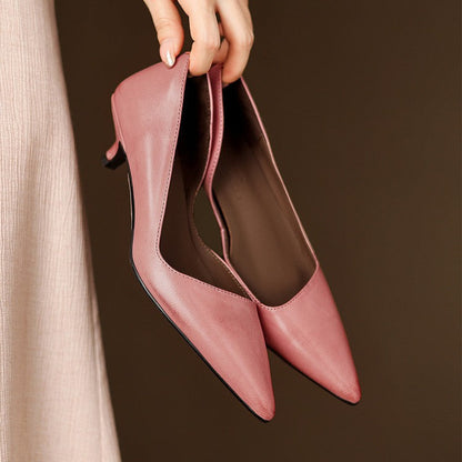 Orlisse | Zapatos de tacón bajo de cuero