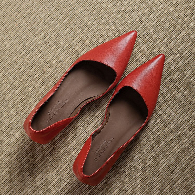 Orlisse | Zapatos de tacón bajo de cuero