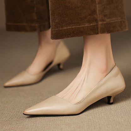 Orlisse | Zapatos de tacón bajo de cuero
