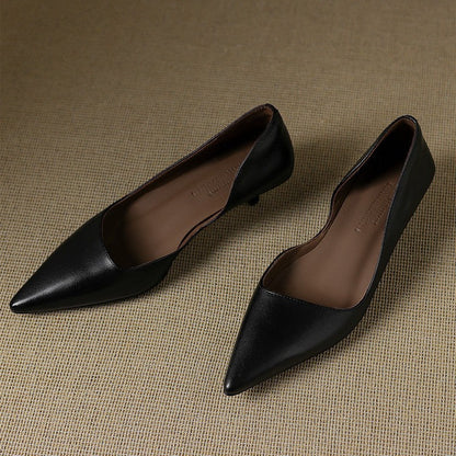 Orlisse | Zapatos de tacón bajo de cuero