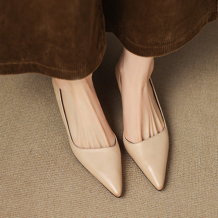 Orlisse | Zapatos de tacón bajo de cuero