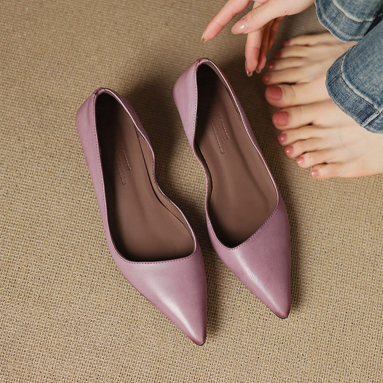 Orlisse | Zapatos de tacón bajo de cuero