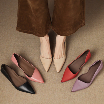 Orlisse | Zapatos de tacón bajo de cuero