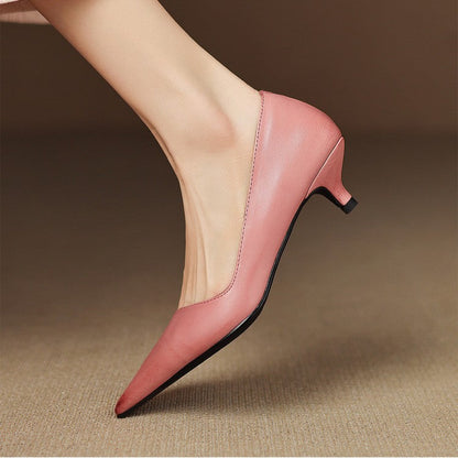 Orlisse | Zapatos de tacón bajo de cuero