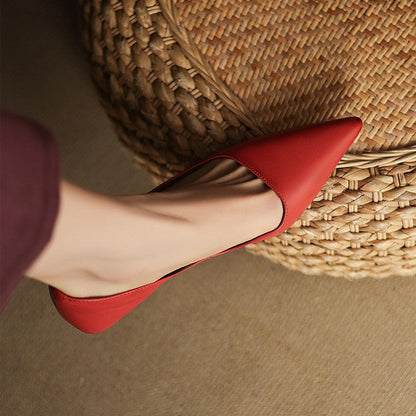 Orlisse | Zapatos de tacón bajo de cuero