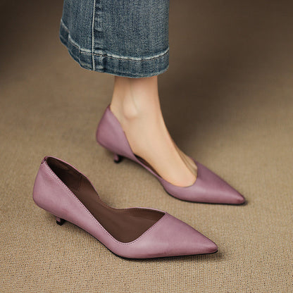 Orlisse | Zapatos de tacón bajo de cuero