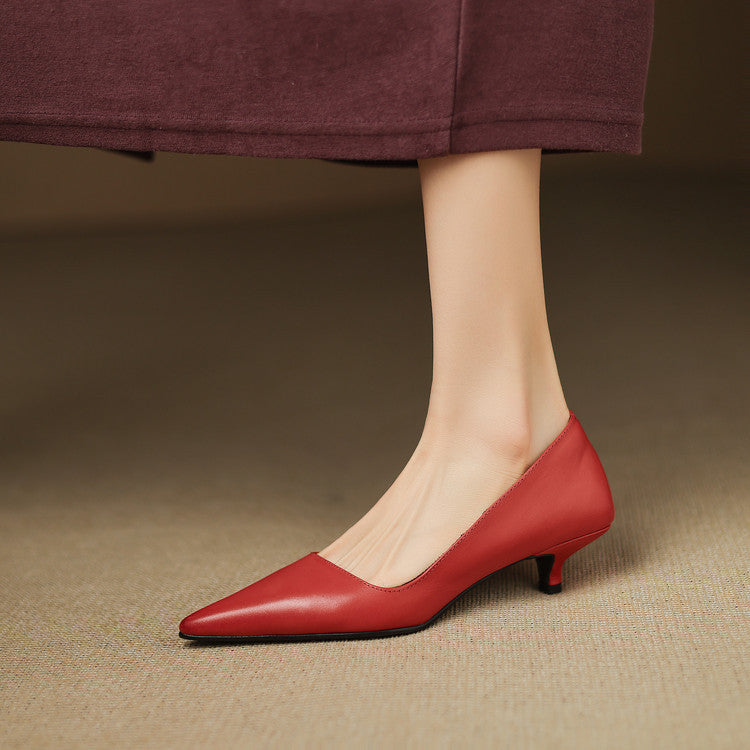 Orlisse | Zapatos de tacón bajo de cuero