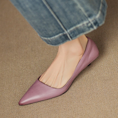 Orlisse | Zapatos de tacón bajo de cuero