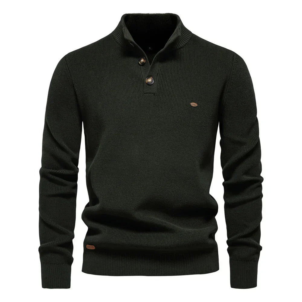 Konrad | Elegante jersey de hombre con diseño de botones