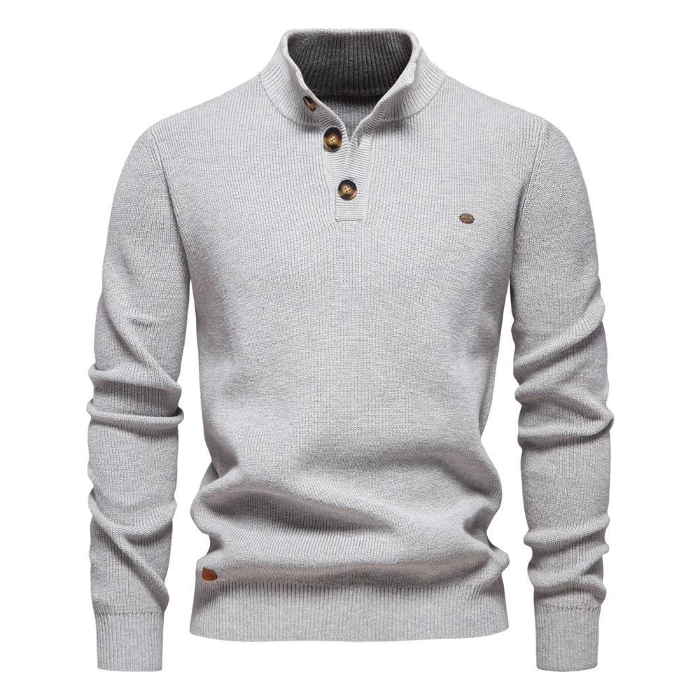 Konrad | Elegante jersey de hombre con diseño de botones