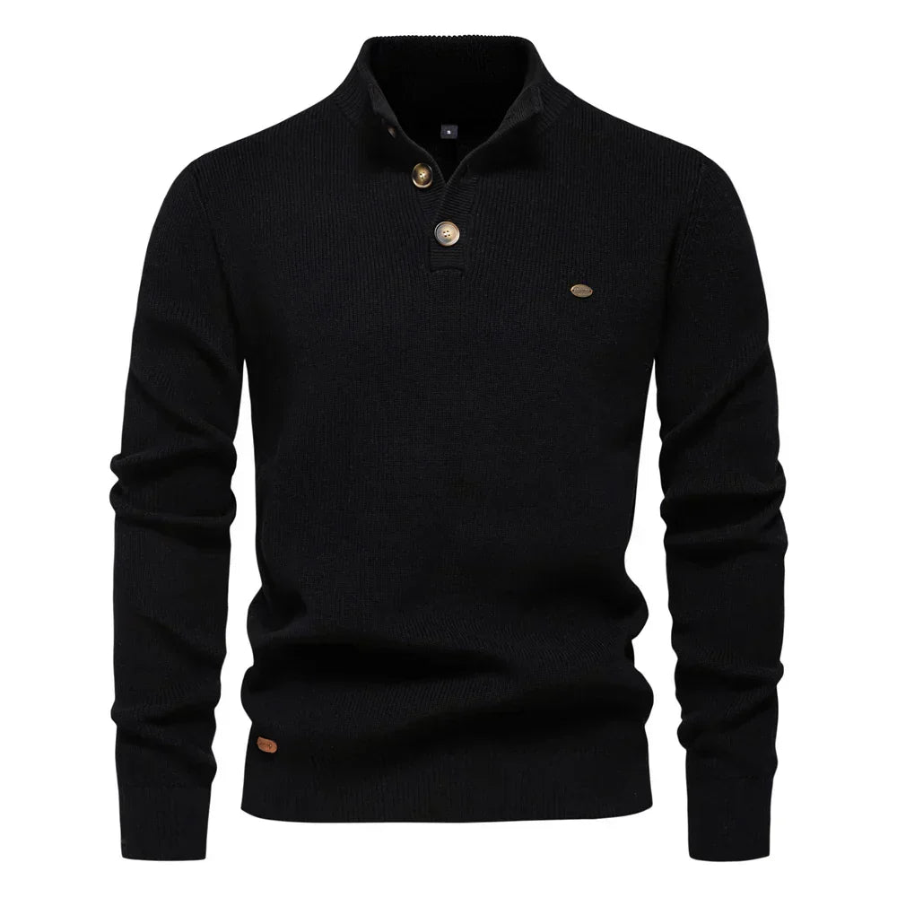 Konrad | Elegante jersey de hombre con diseño de botones