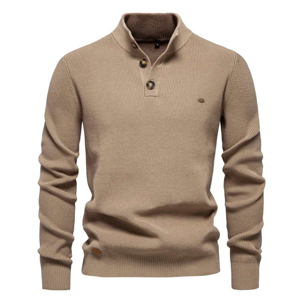 Konrad | Elegante jersey de hombre con diseño de botones