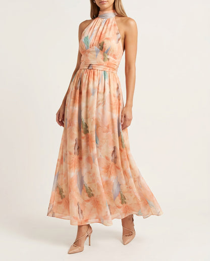 Vestido color melocotón