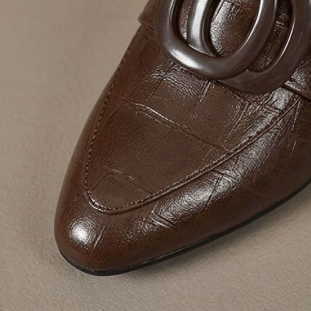 Valora | Mocasines de cuero con tacón
